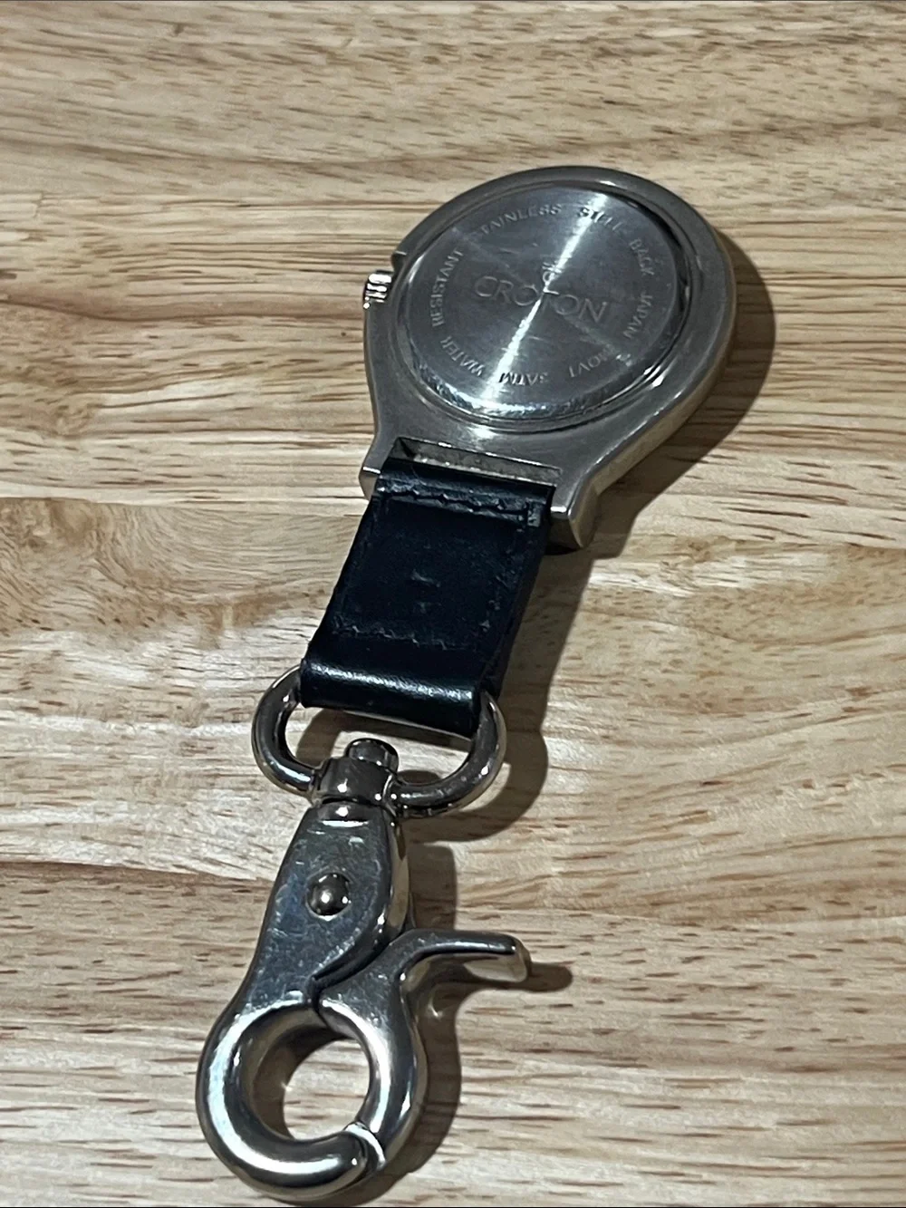 Croton clip on pocket watch vintage needs battery z16